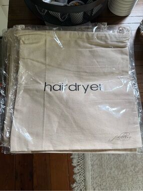 Cream Hairdryer Storage Bag - Travel or AirBNB